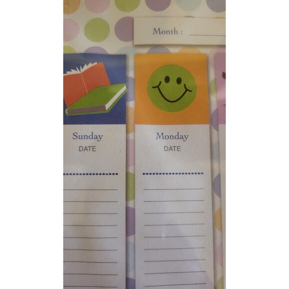 Weekly Undated 8.5x11 Planner Tear Away Sheet 52 Sheet / New - Picture 4 of 6